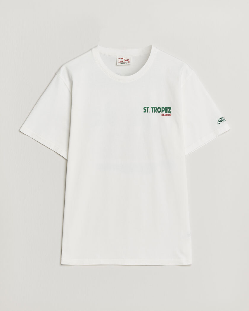 MC2 Saint Barth Back Printed Cotton T-Shirt St Tropez Sun – Wit