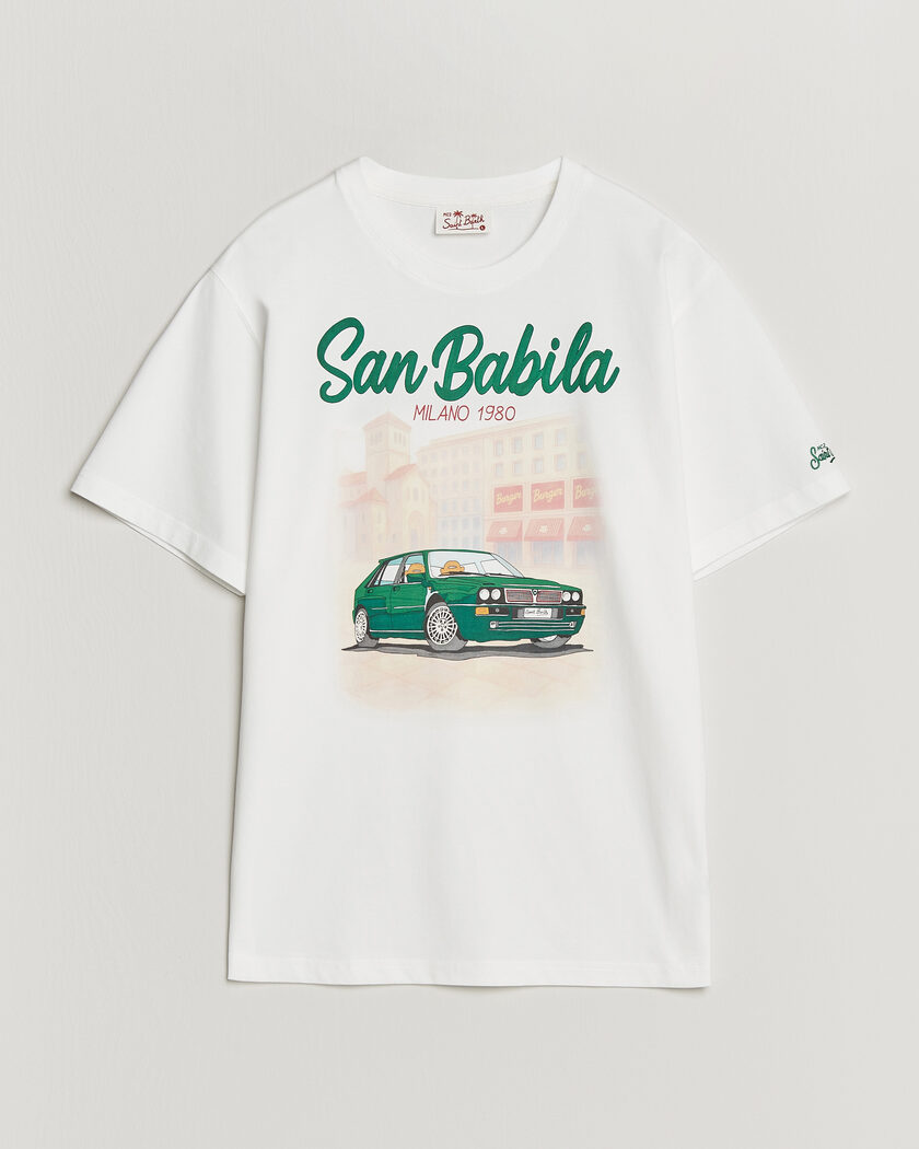 MC2 Saint Barth Printed Cotton T-Shirt San Babila Car – Wit