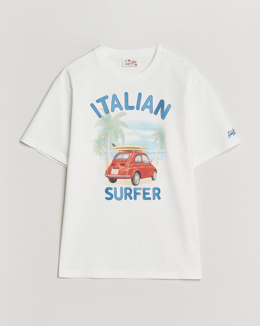 MC2 Saint Barth Printed Cotton T-Shirt Italian Surfer – Wit