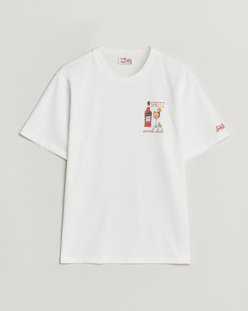 MC2 Saint Barth Printed Cotton T-Shirt Social Spritz – Wit