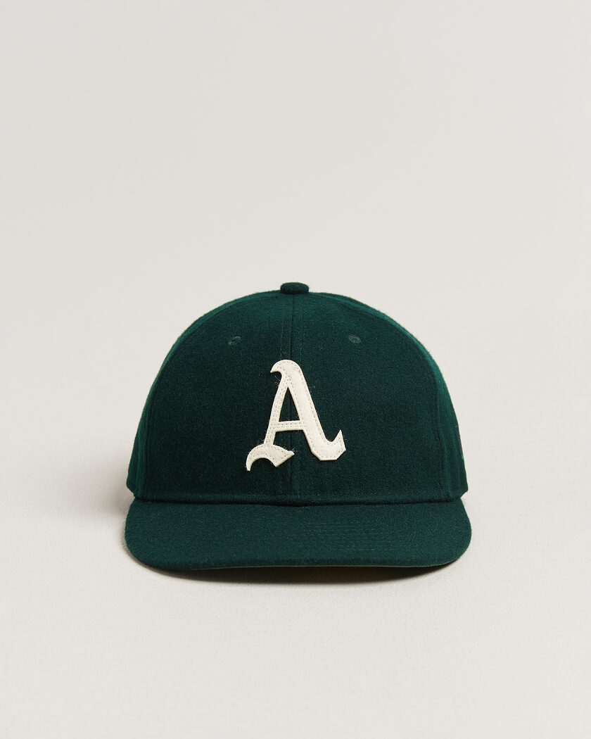 New Era Retro Crown 9Fifty Melton Wool Cap Oakland Athletics – Groen