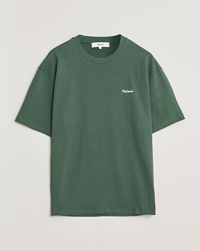 Palmes Stitch T-Shirt Dark Green – Groen