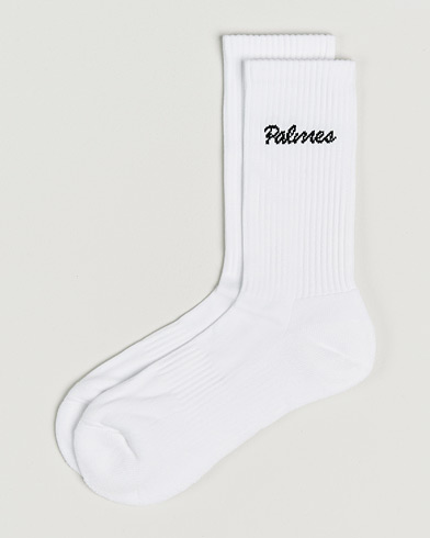 Palmes 2-Pack Stitch Socks White – Wit