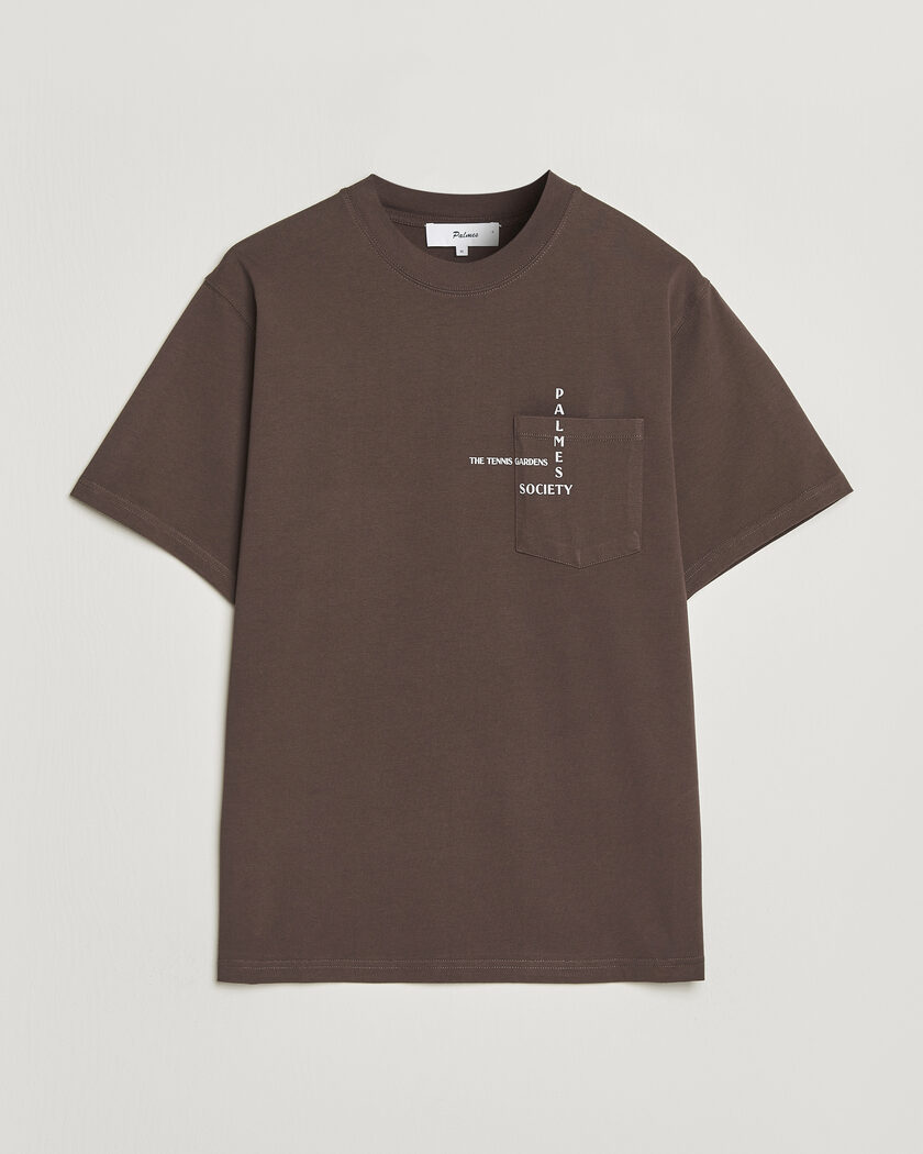 Palmes Ramus Pocket T-Shirt Brown – Bruin