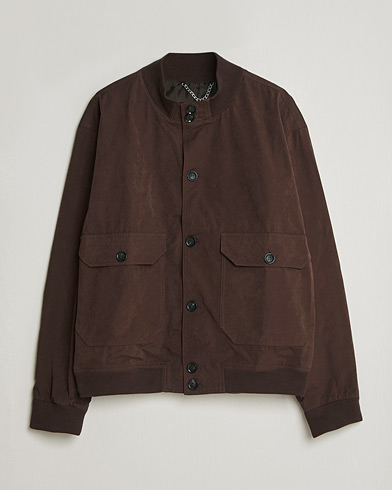 Palmes Waxed Cotton Jacket Brown – Bruin