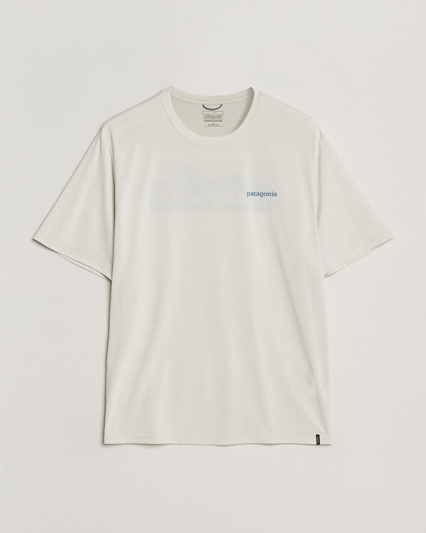 Patagonia Cap Cool Daily Logo T-Shirt Dyno White – Wit