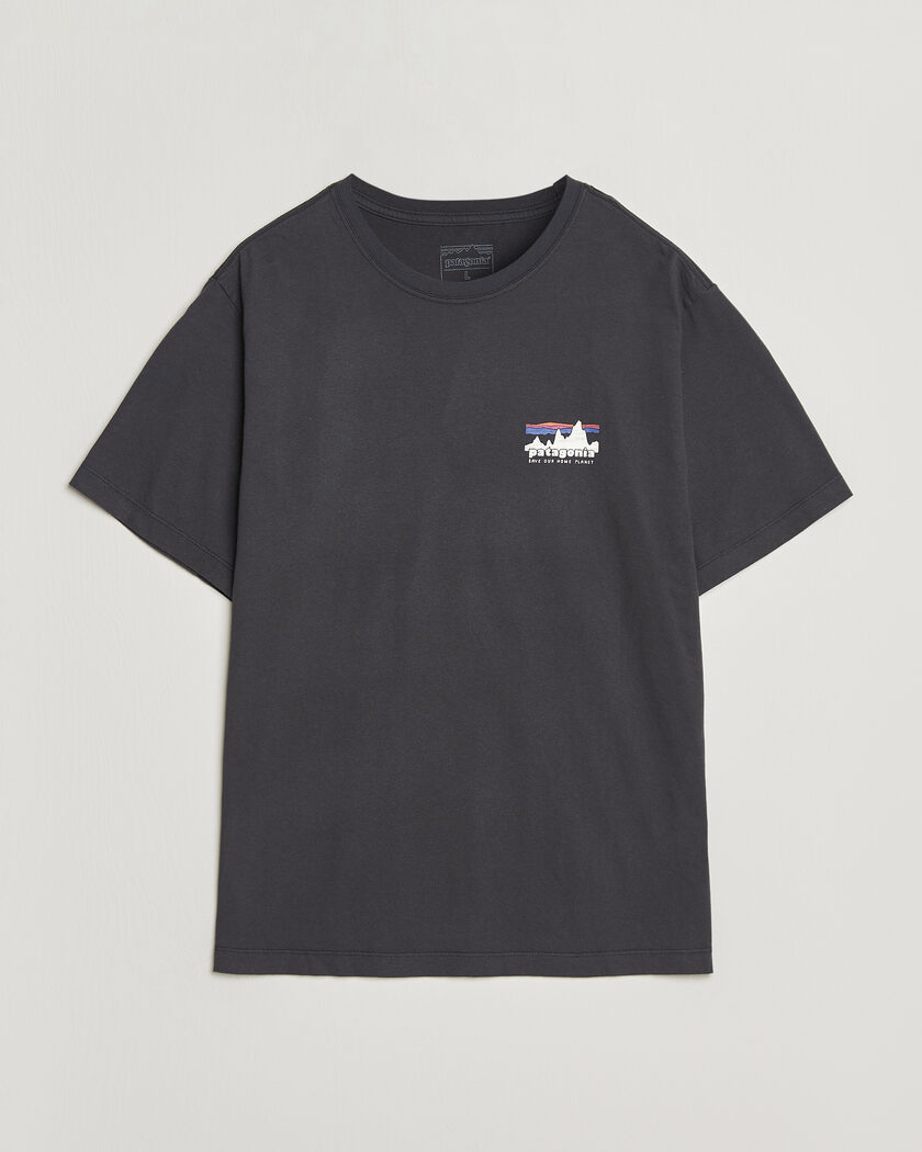 Patagonia 73 Skyline Logo T-Shirt Ink Black – Zwart