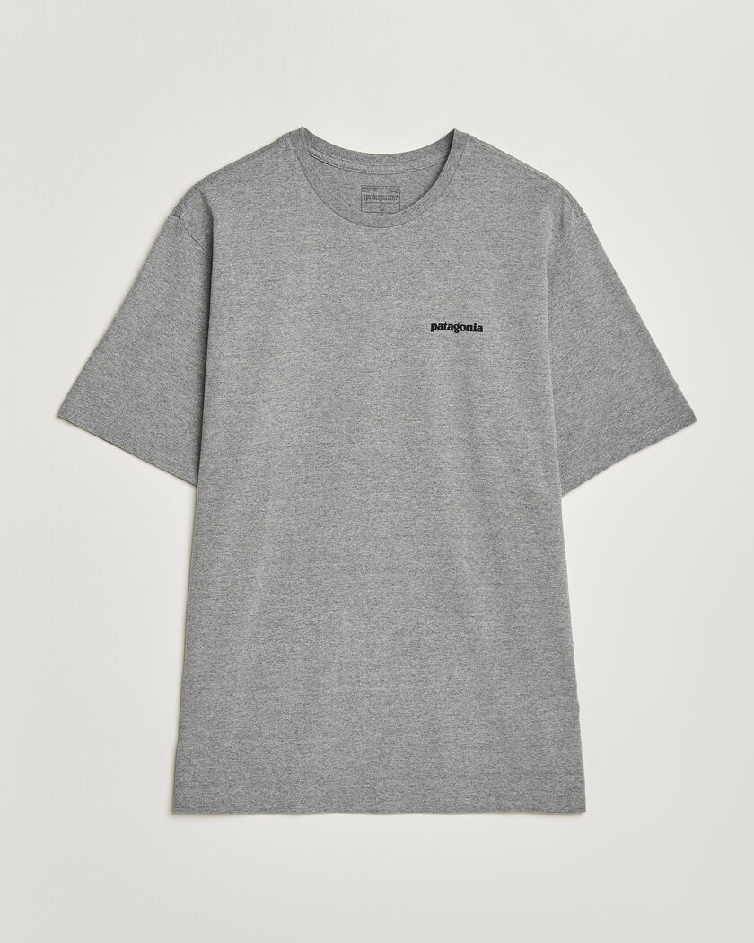 Patagonia P-6 Logo T-Shirt Gravel Heather – Grijs