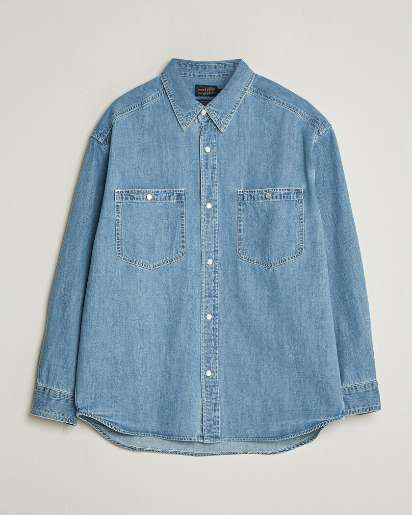 Pendleton Western Workshirt Stone Wash – Blauw