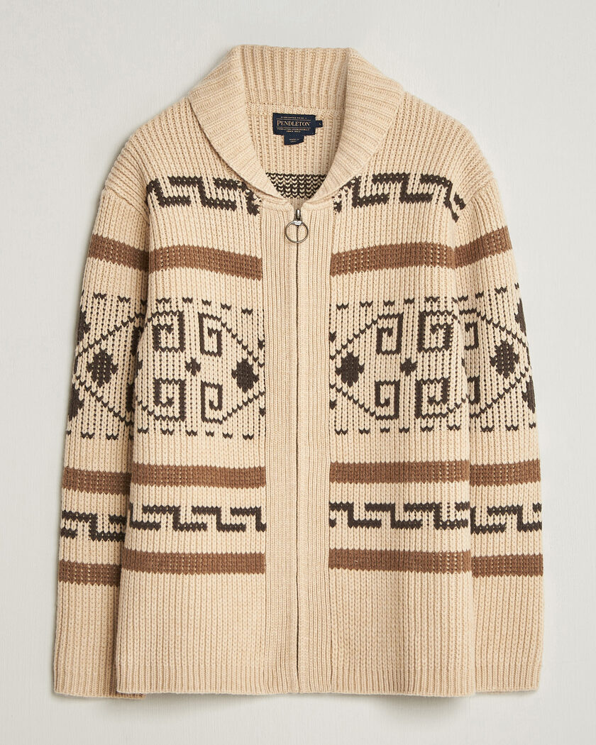 Pendleton Original Westerley Cardigan Tan/Brown – Bruin