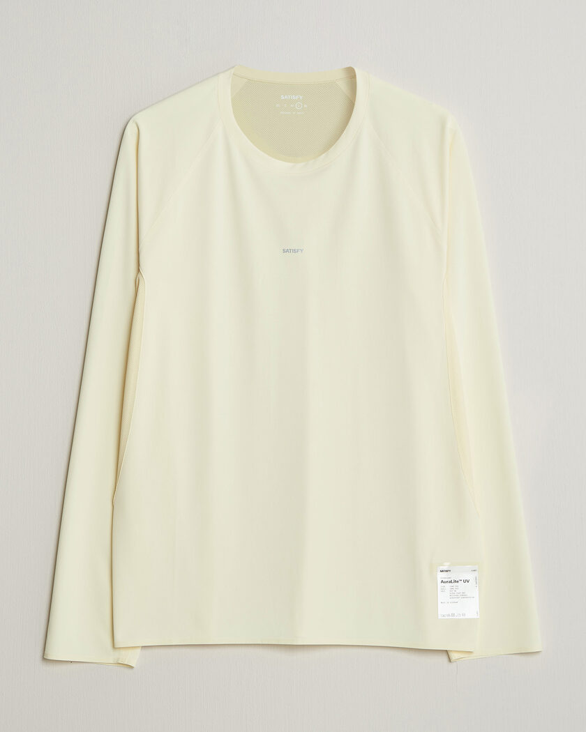 Satisfy AuraLite UV Long Sleeve T-Shirt Transparent Yellow – Geel