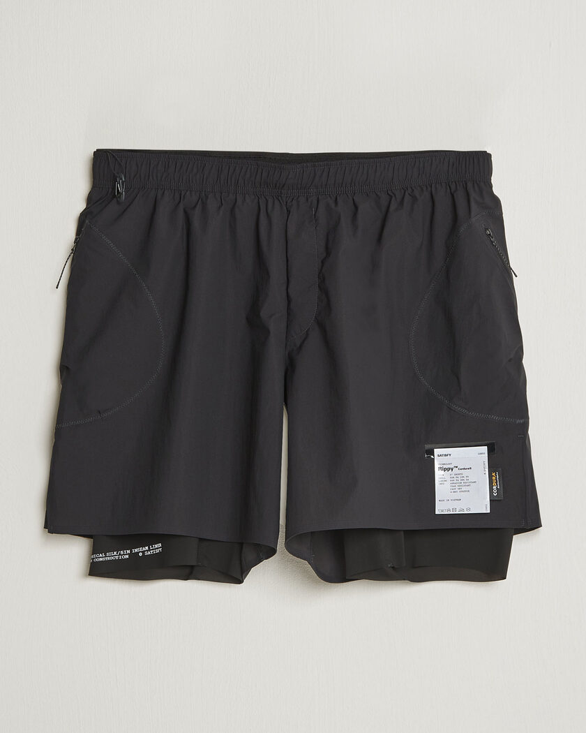Satisfy Rippy Cordura 5 Inch Shorts Black – Zwart