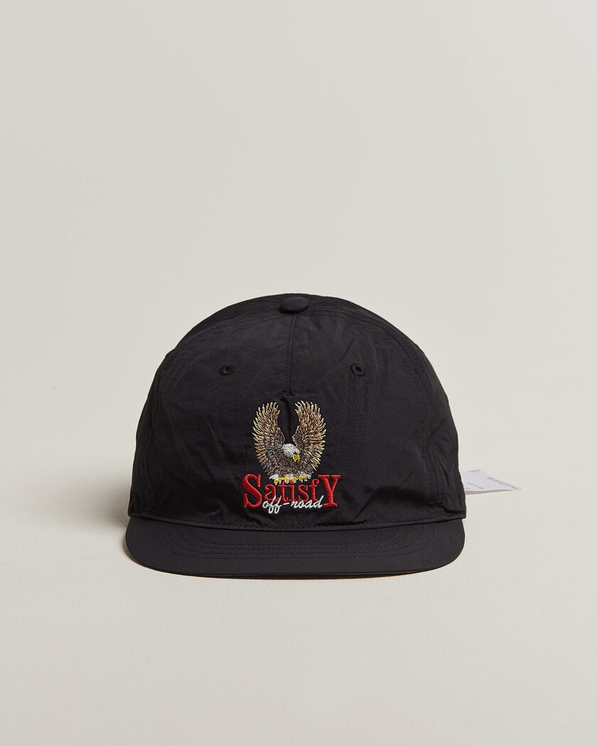Satisfy FliteSilk 5 Panel Cap Black Eagle – Zwart