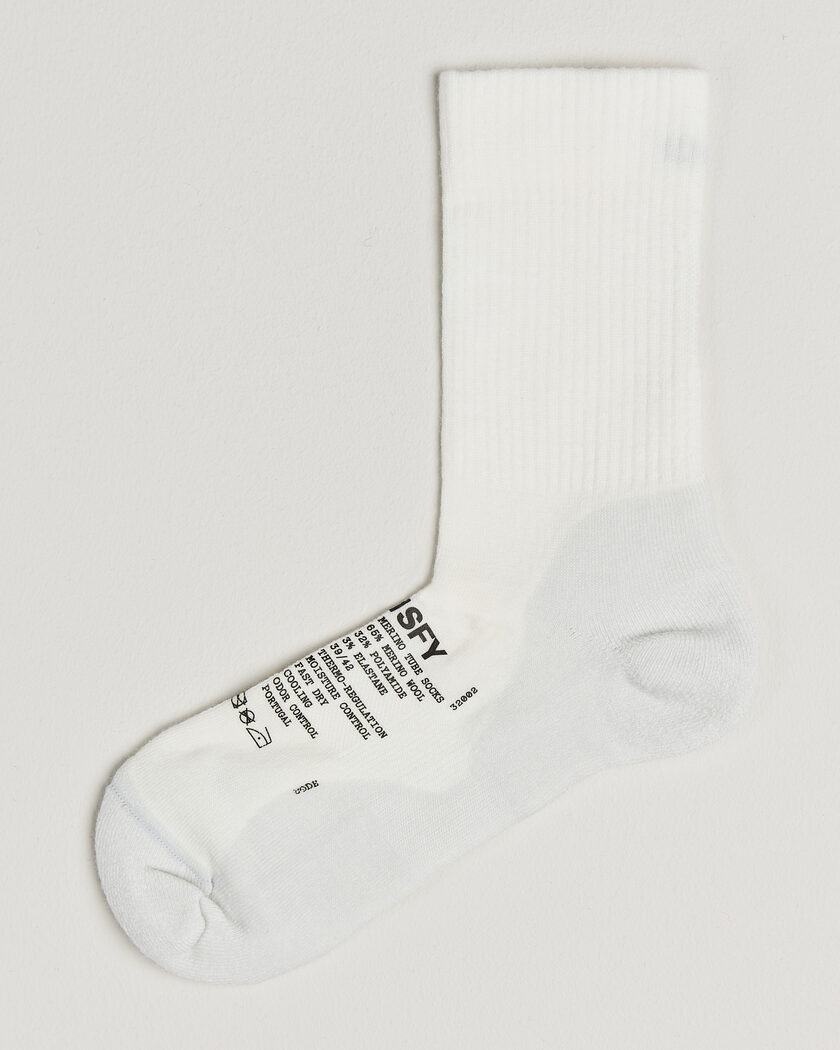 Satisfy Merino Tube Socks White – Wit