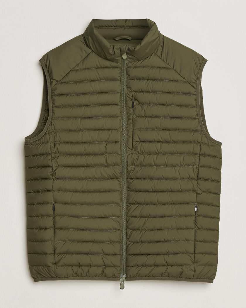 Save The Duck Dave Lightweight Padded Vest Snake Green – Groen