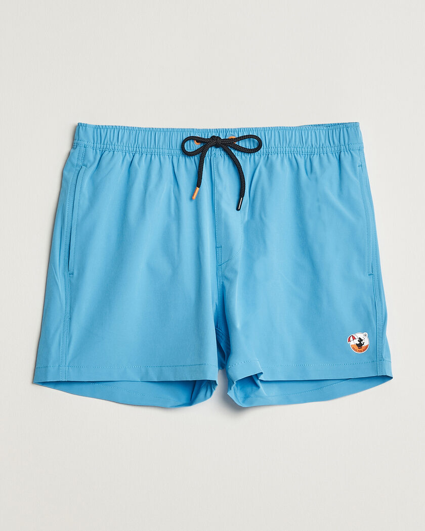 Save The Duck Plain Drawstring Swimshorts Fluo Blue – Blauw