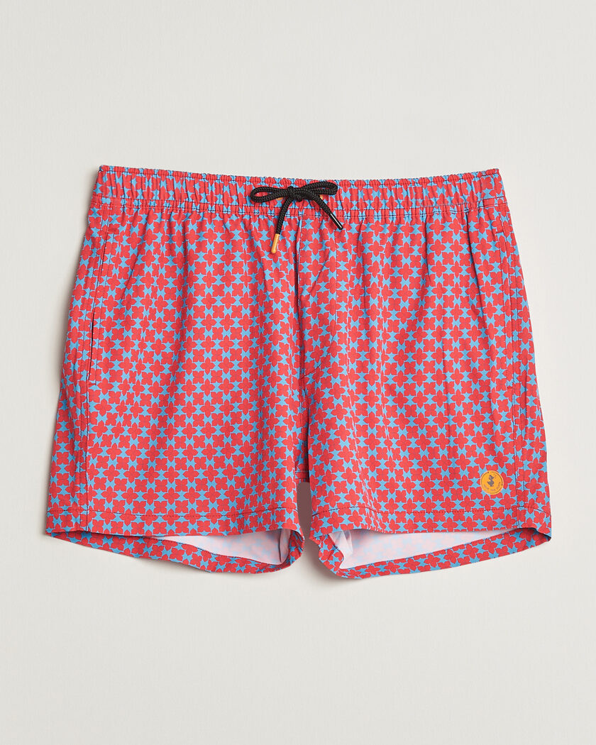 Save The Duck Printed Drawstring Swimshorts Geometrical Flowers – Rood