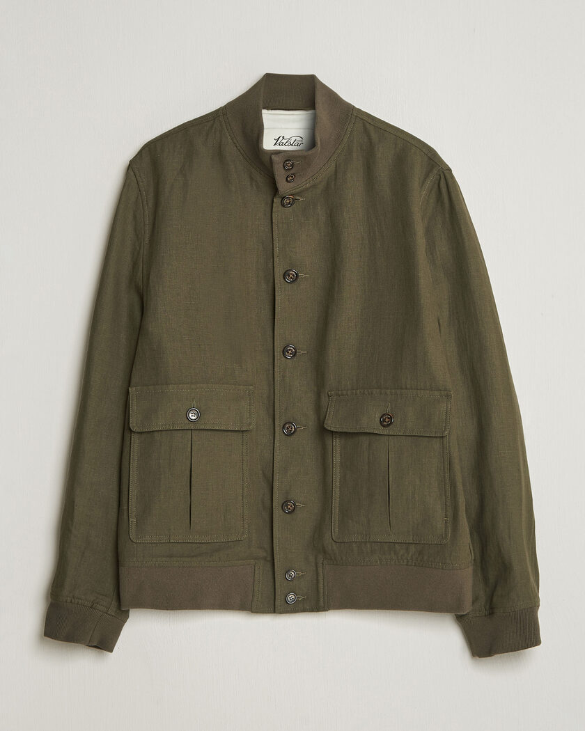 Valstar Valstarino Linen Jacket Olive – Groen