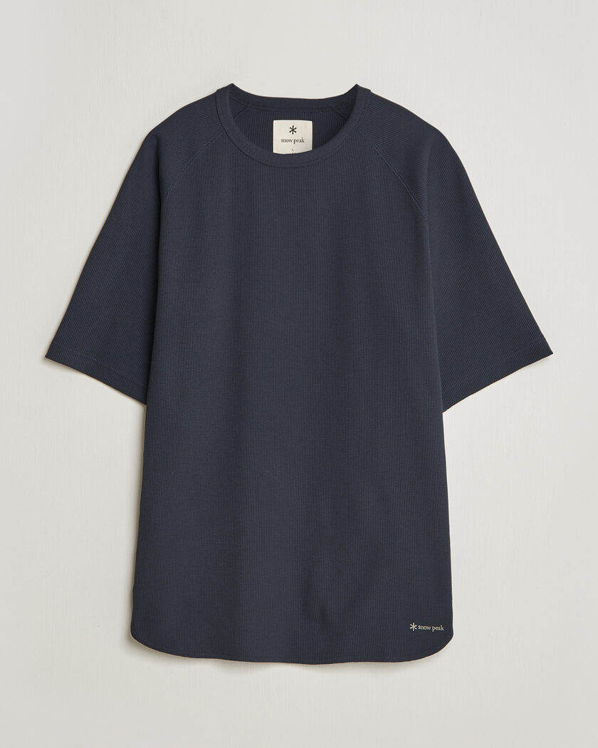 Snow Peak Dry Waffle T-Shirt Dark Navy – Blauw
