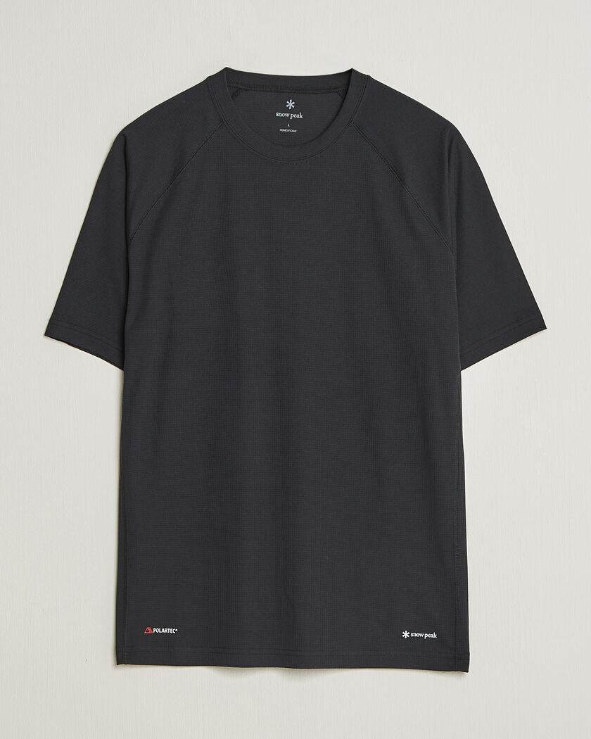 Snow Peak Polartec Power Dry T-Shirt Black – Zwart