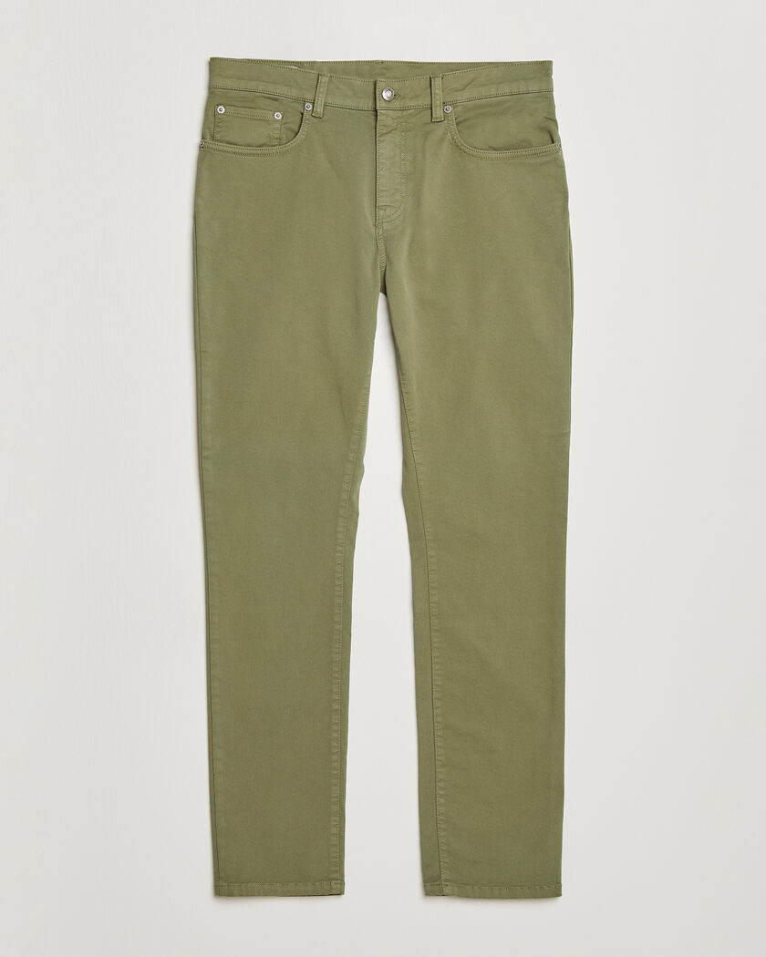 GANT Slim Fit Desert 5-Pocket Pants Dry Herb Green – Groen