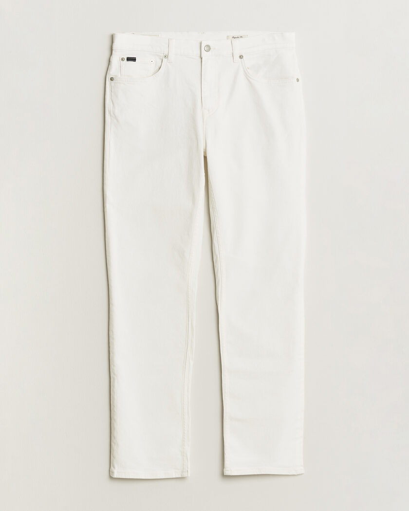 GANT Regular Fit Jeans Eggshell – Wit