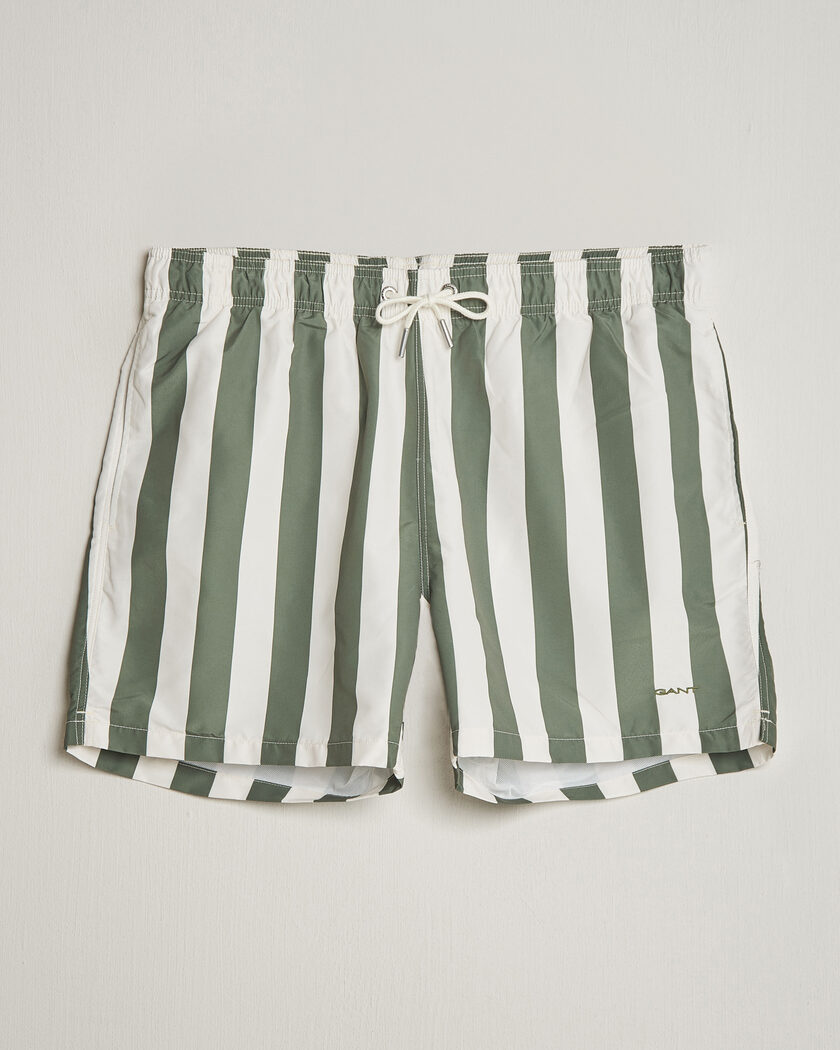 Gant Blockstriped Swimshorts Dry Herb Green – Groen