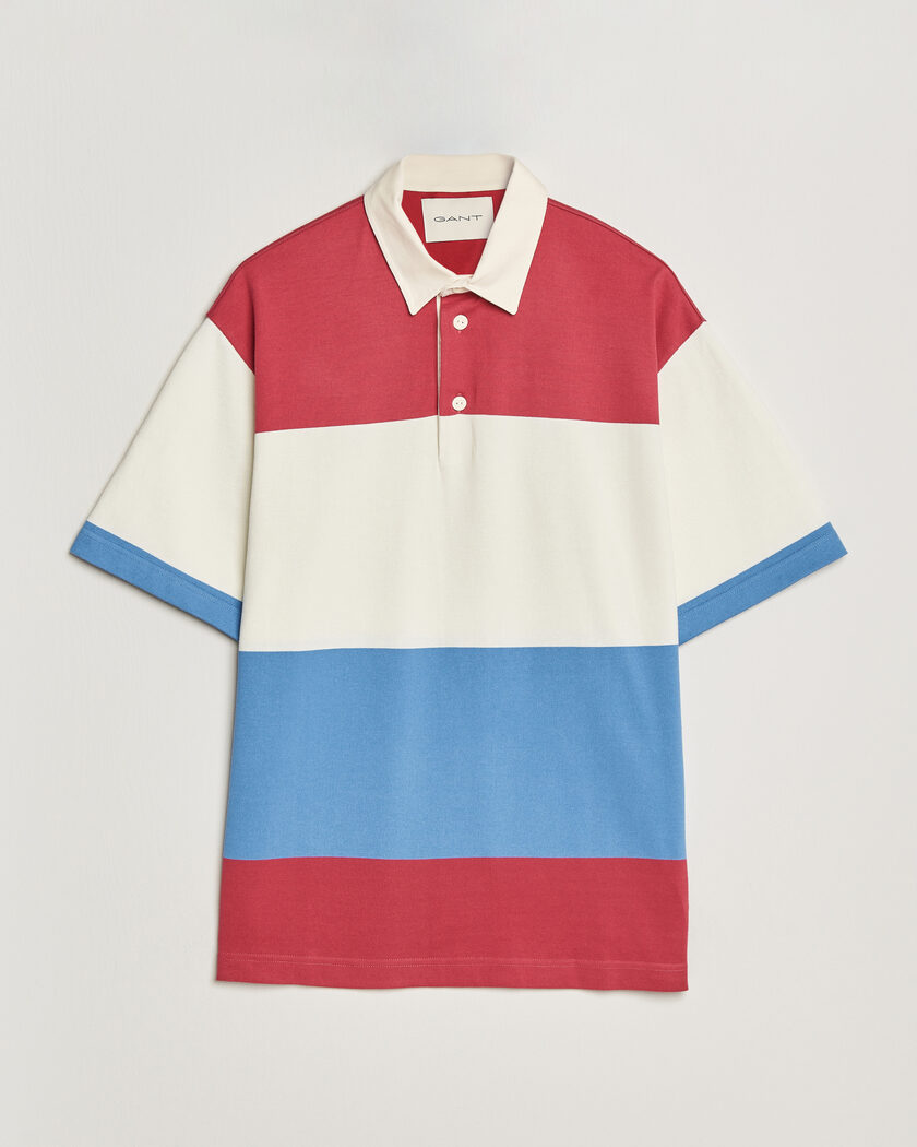 GANT Striped Short Sleeve Rugger Multi – Meerkleurig