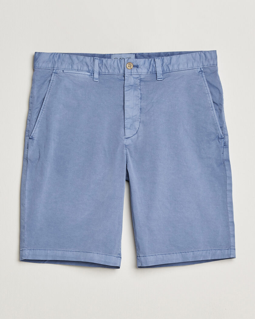 GANT Regular Sunfaded Shorts Faded Denim – Blauw
