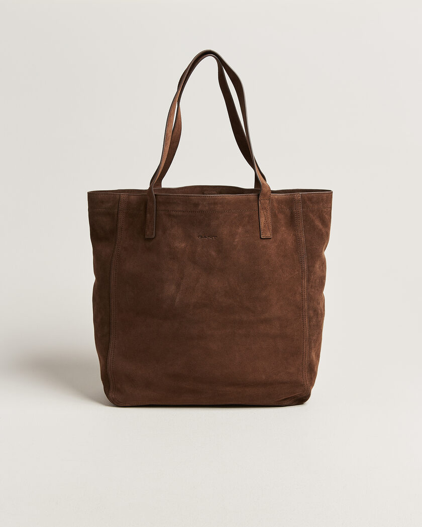 Gant Suede Tote Bag Mahogany Brown – Bruin