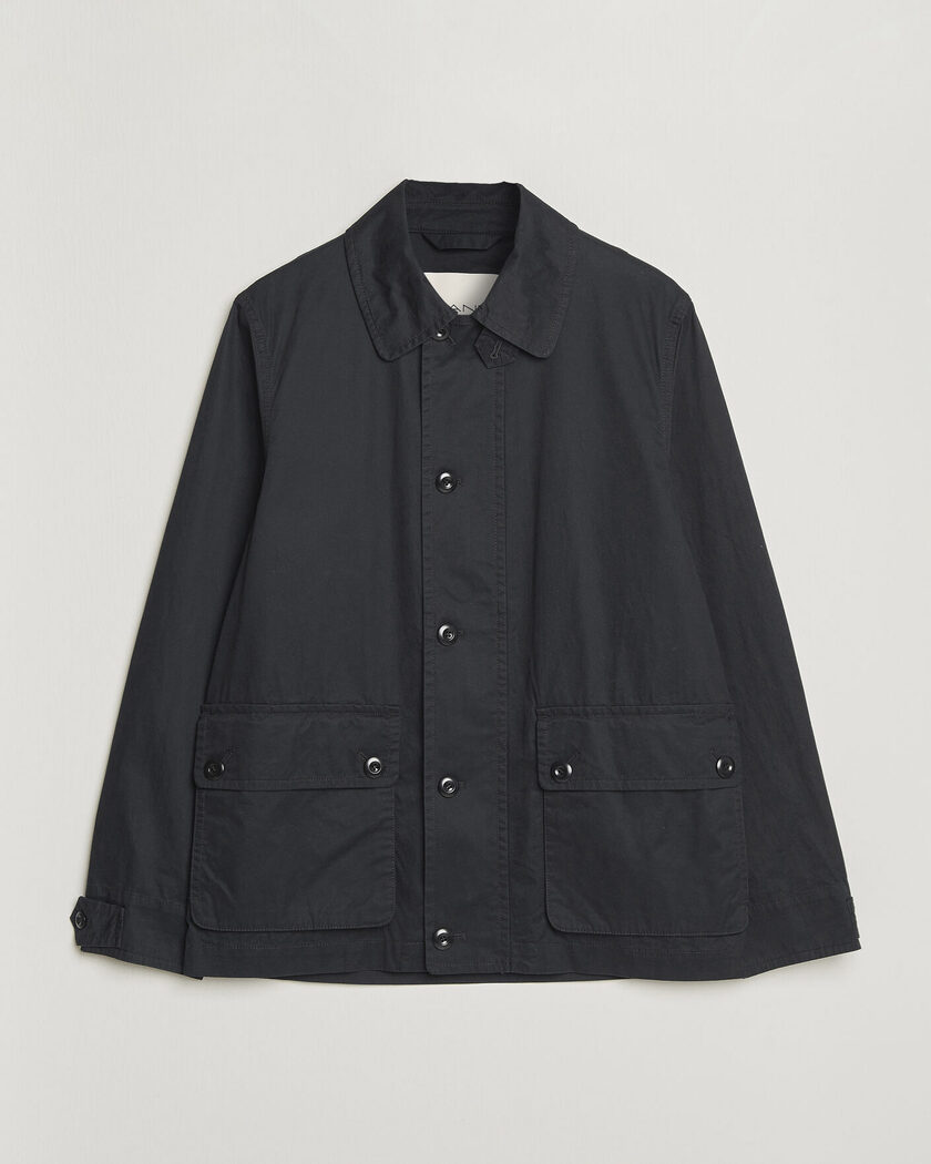 GANT Cotton Decker Jacket Black – Zwart