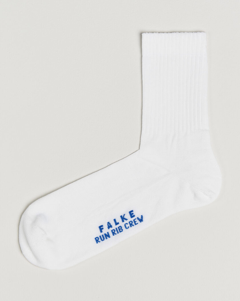 Falke Run Rib Crew Sock White – Wit