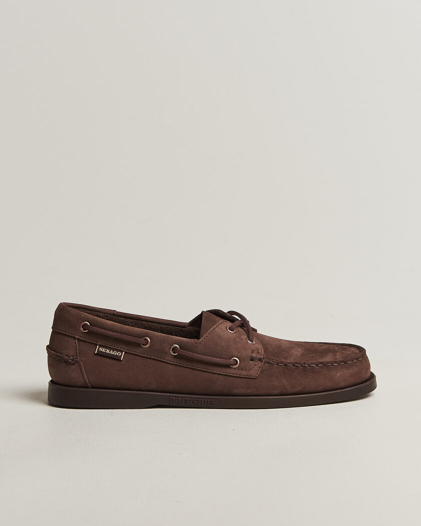 Sebago Docksides Portland Nubuck Boat Shoe Brown Taupe – Bruin