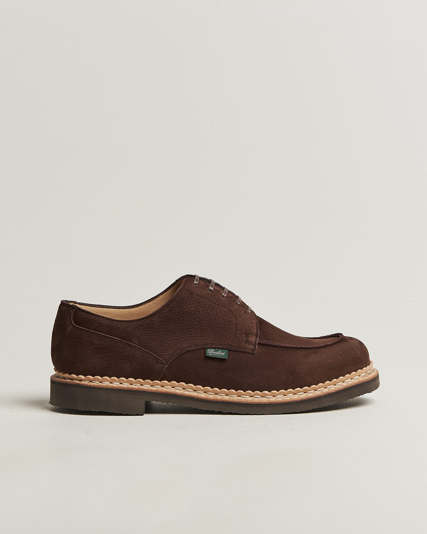 Paraboot Chambord Derby Chocolate Nubuck – Bruin