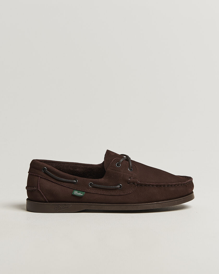 Paraboot Barth Boat Shoe Chocolate Nubuck – Bruin