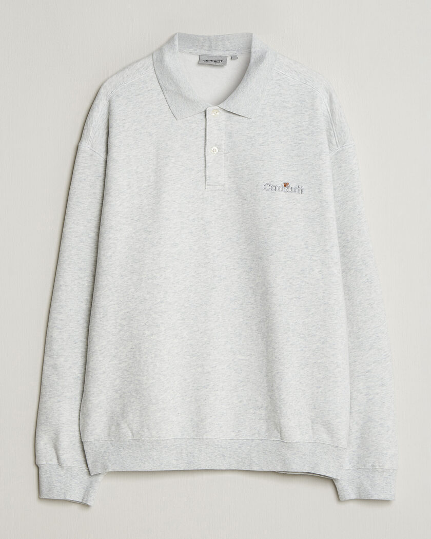 Carhartt WIP WIP Label Polo Sweatshirt Ash Heather – Grijs