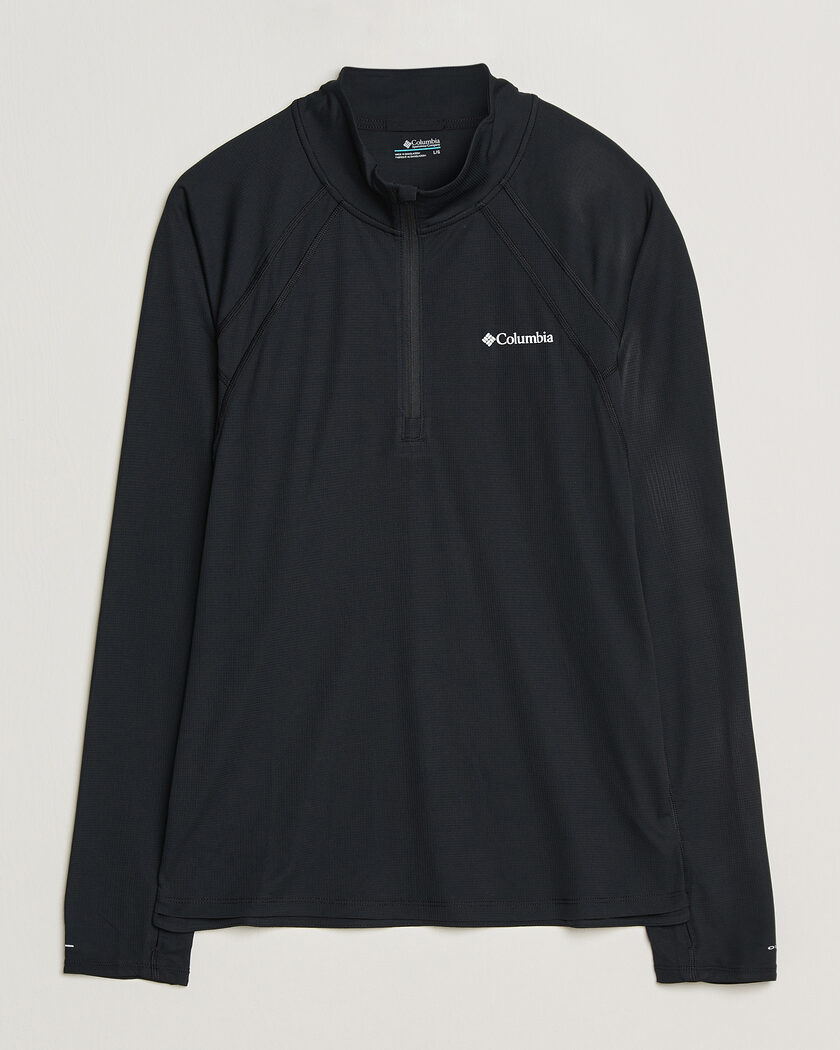 Columbia Stealth Spring Half-Zip T-Shirt Black – Zwart