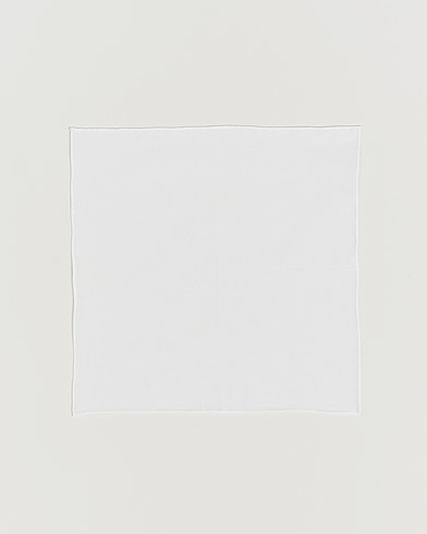 Canali Pocket Square White – Wit