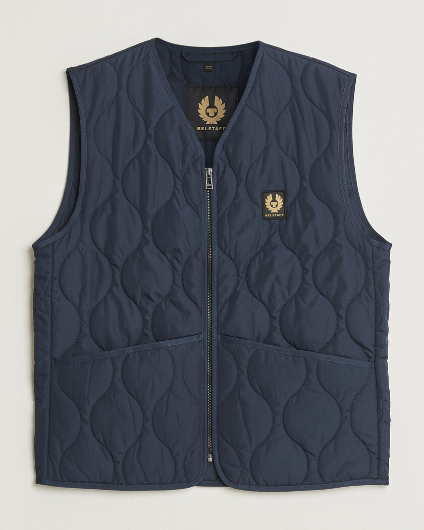 Belstaff Base Gilet Dark Ink – Blauw