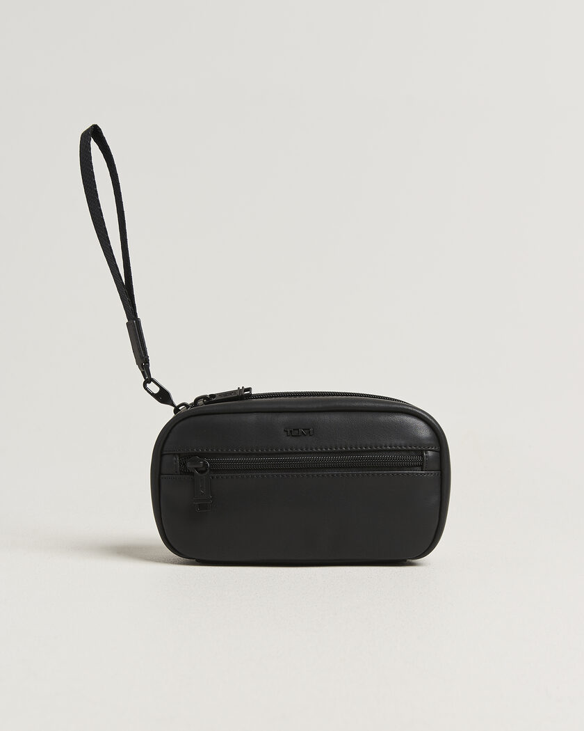 TUMI Leather Zip-Around Case Black – Zwart