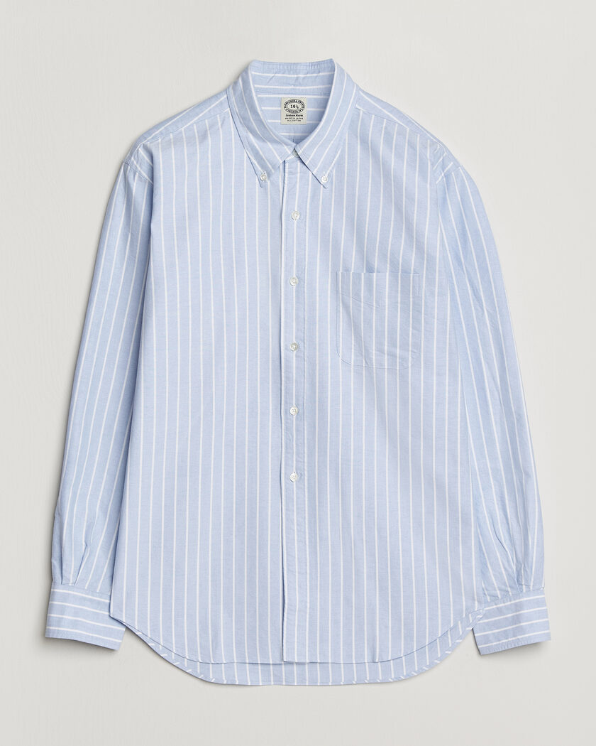 Kamakura Shirts Vintage Ivy Oxford BD Shirt Blue Blazer Stripe – Blauw