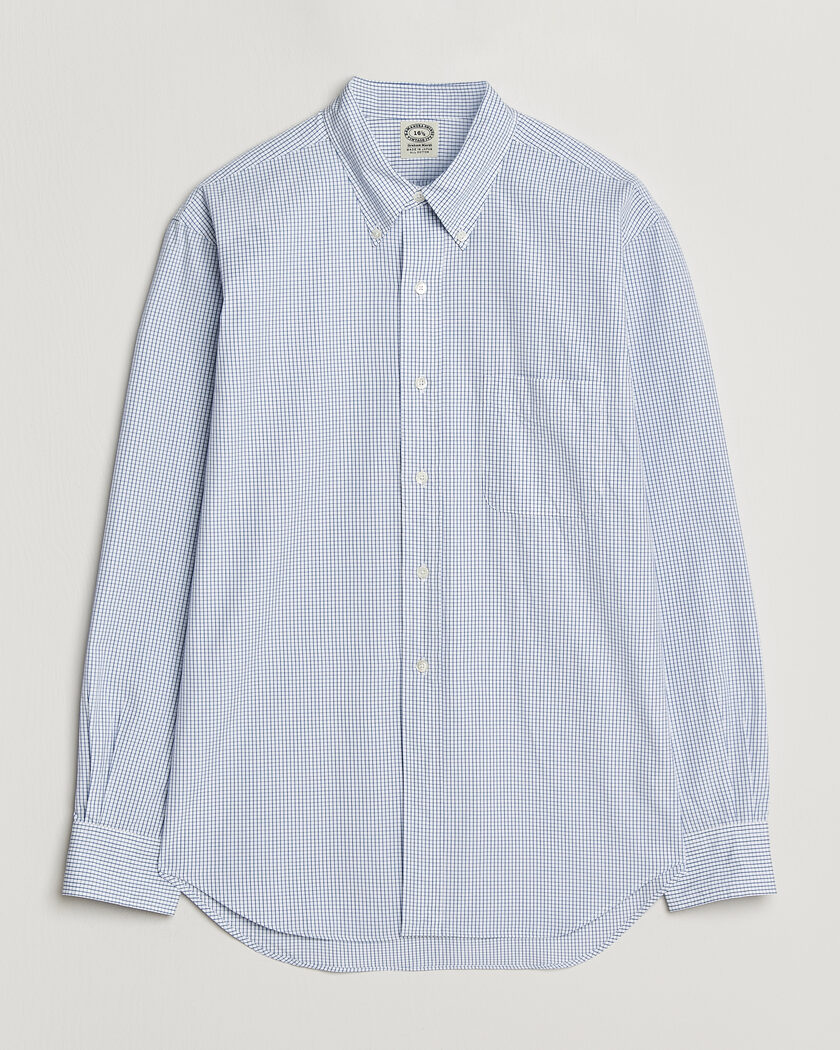 Kamakura Shirts Vintage Ivy Button Down Shirt Blue Check – Blauw