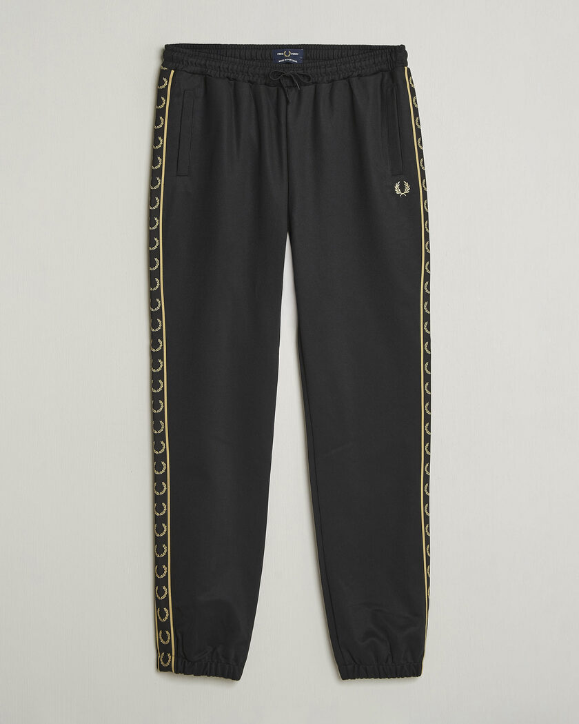 Fred Perry Taped Track Pants Black – Zwart