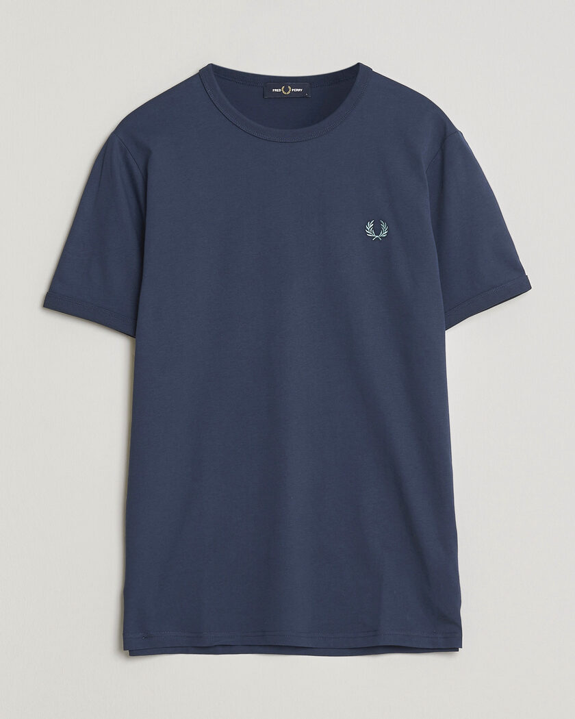 Fred Perry Ringer T-Shirt Tennis Blue – Blauw
