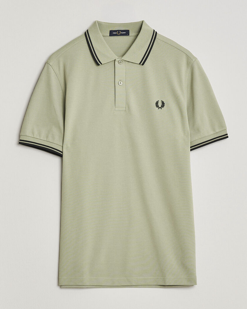 Fred Perry Twin Tipped Polo Shirt Seagrass Green – Groen