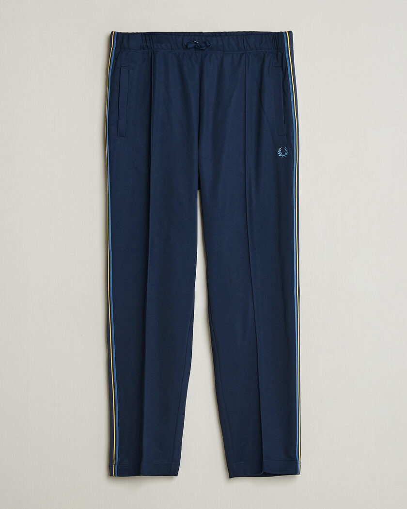 Fred Perry Tramline Taped Track Pants Tennis Blue – Blauw