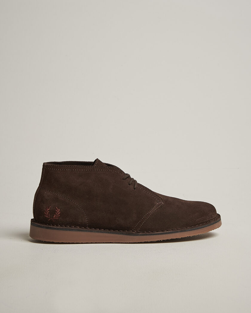 Fred Perry Hawley Suede Chukka Boot Burnt Tobacco – Bruin