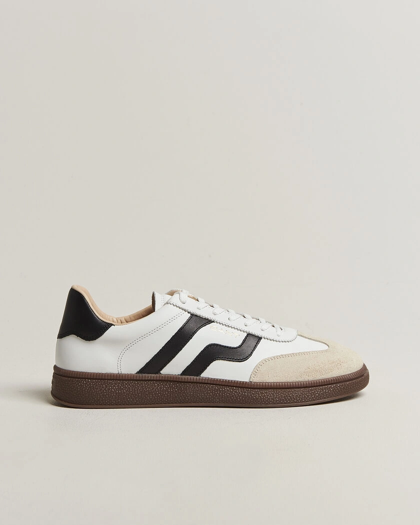 GANT Cuzmo Leather/Suede Sneaker White/Black – Wit