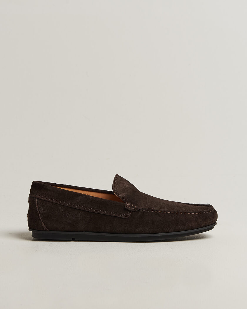 Gant Wilmon Suede Car Shoe Dark Brown – Bruin