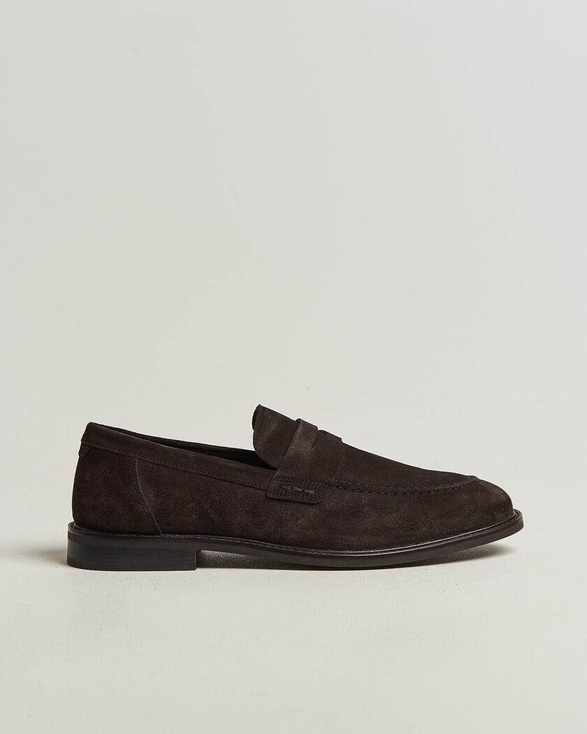 Gant Lozham Suede Loafer Dark Brown – Bruin